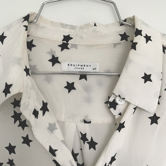 Equipment Star Blouse Size Sm - Picture 2 of 5